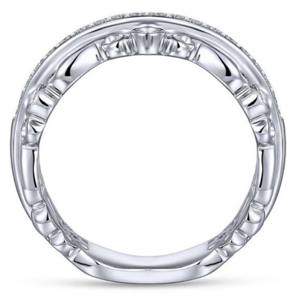 New 925 Silver Ring Round Cut White Sapphire - Picture 3 of 4